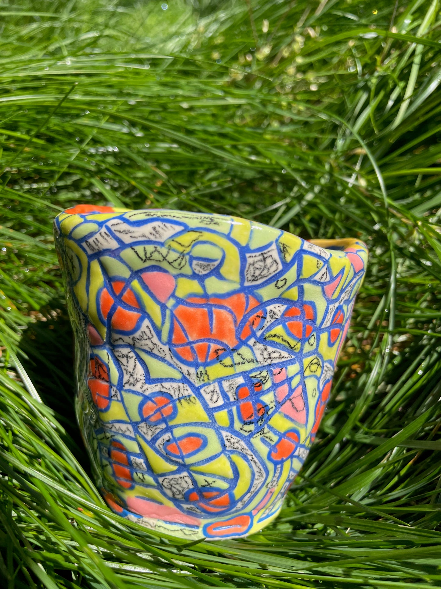 "A River Runs Through It" Cup (mishima #1) / one-of-a-kind