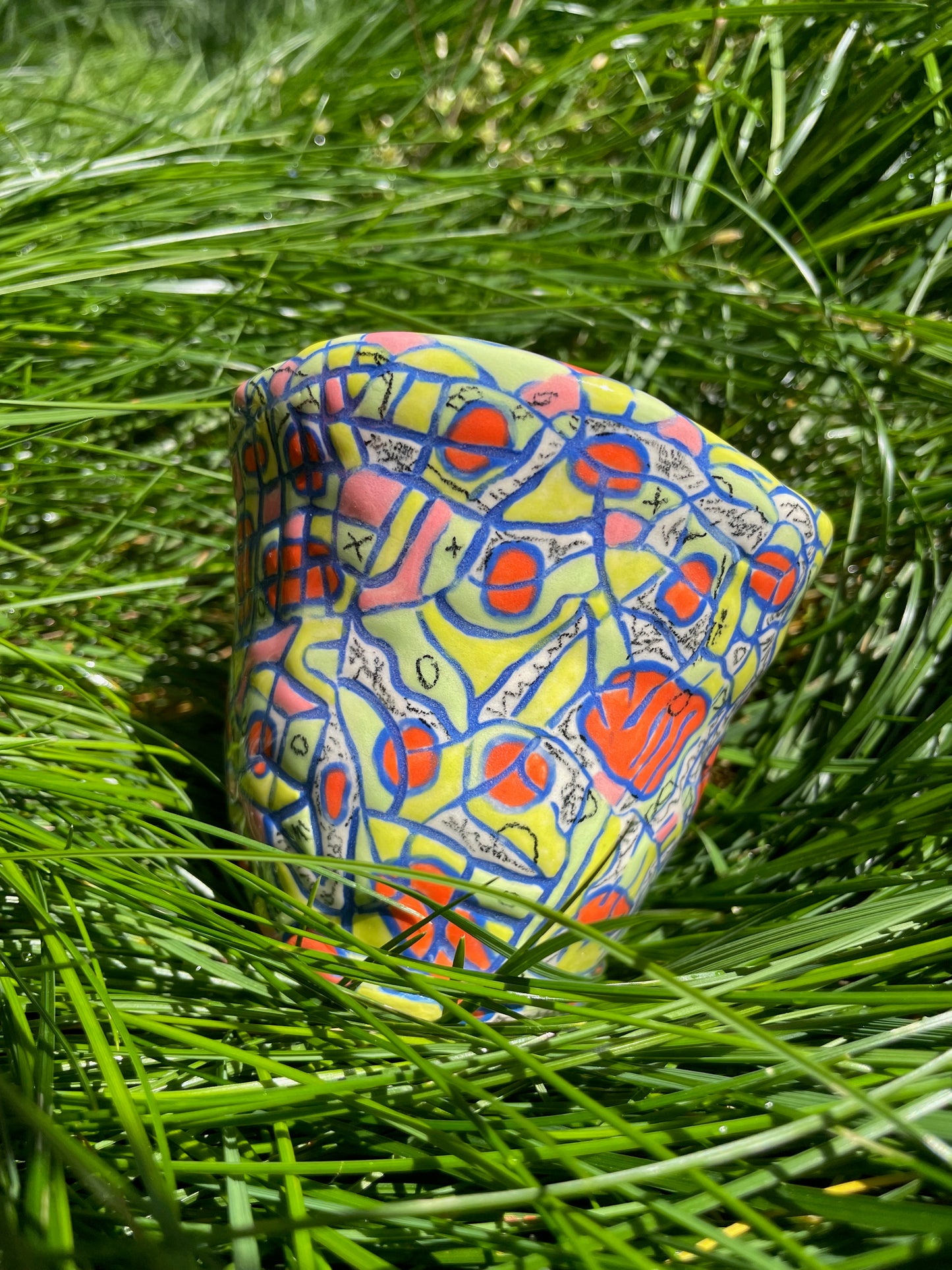 "A River Runs Through It" Cup (mishima #1) / one-of-a-kind