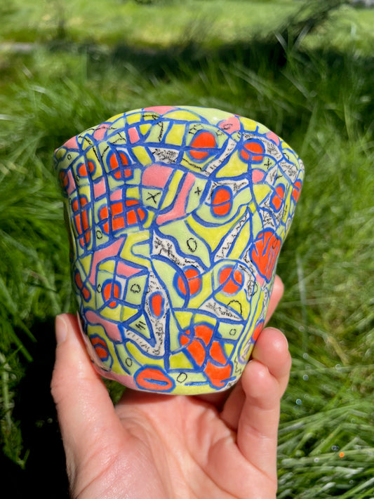"A River Runs Through It" Cup (mishima #1) / one-of-a-kind