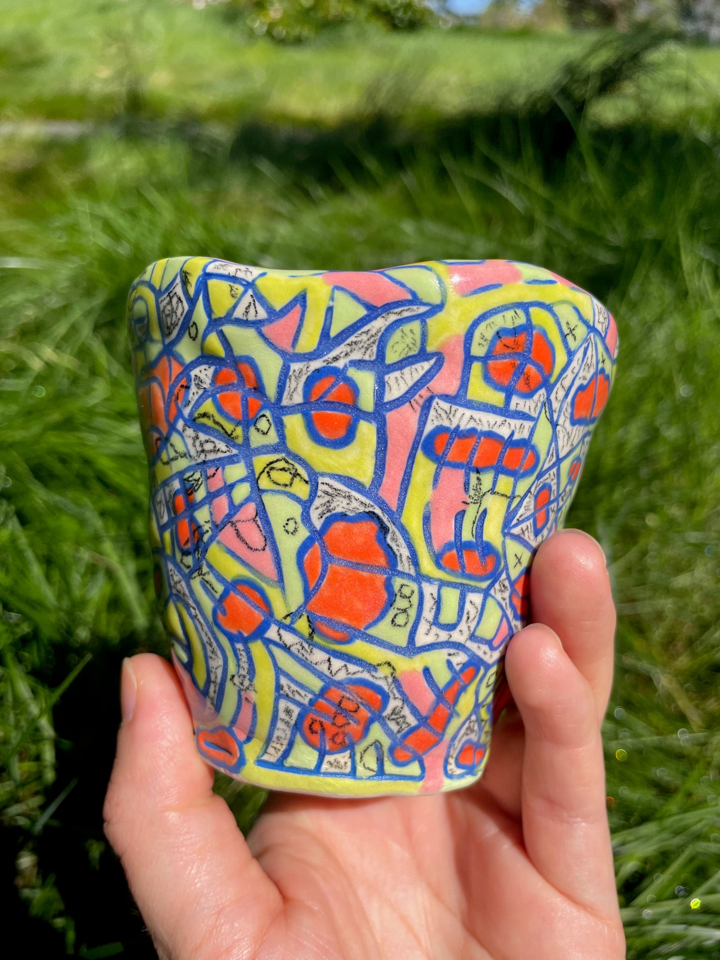 "A River Runs Through It" Cup (mishima #1) / one-of-a-kind
