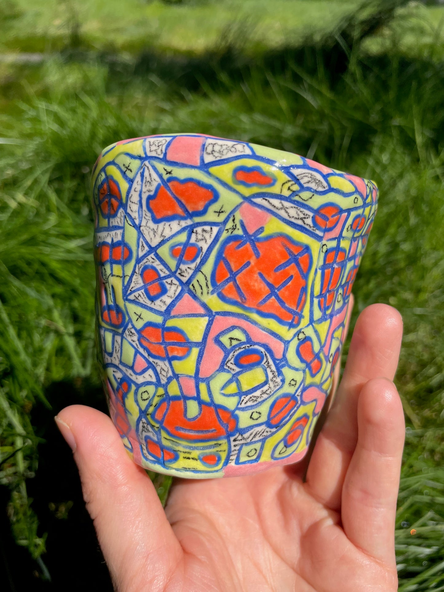 "A River Runs Through It" Cup (mishima #1) / one-of-a-kind