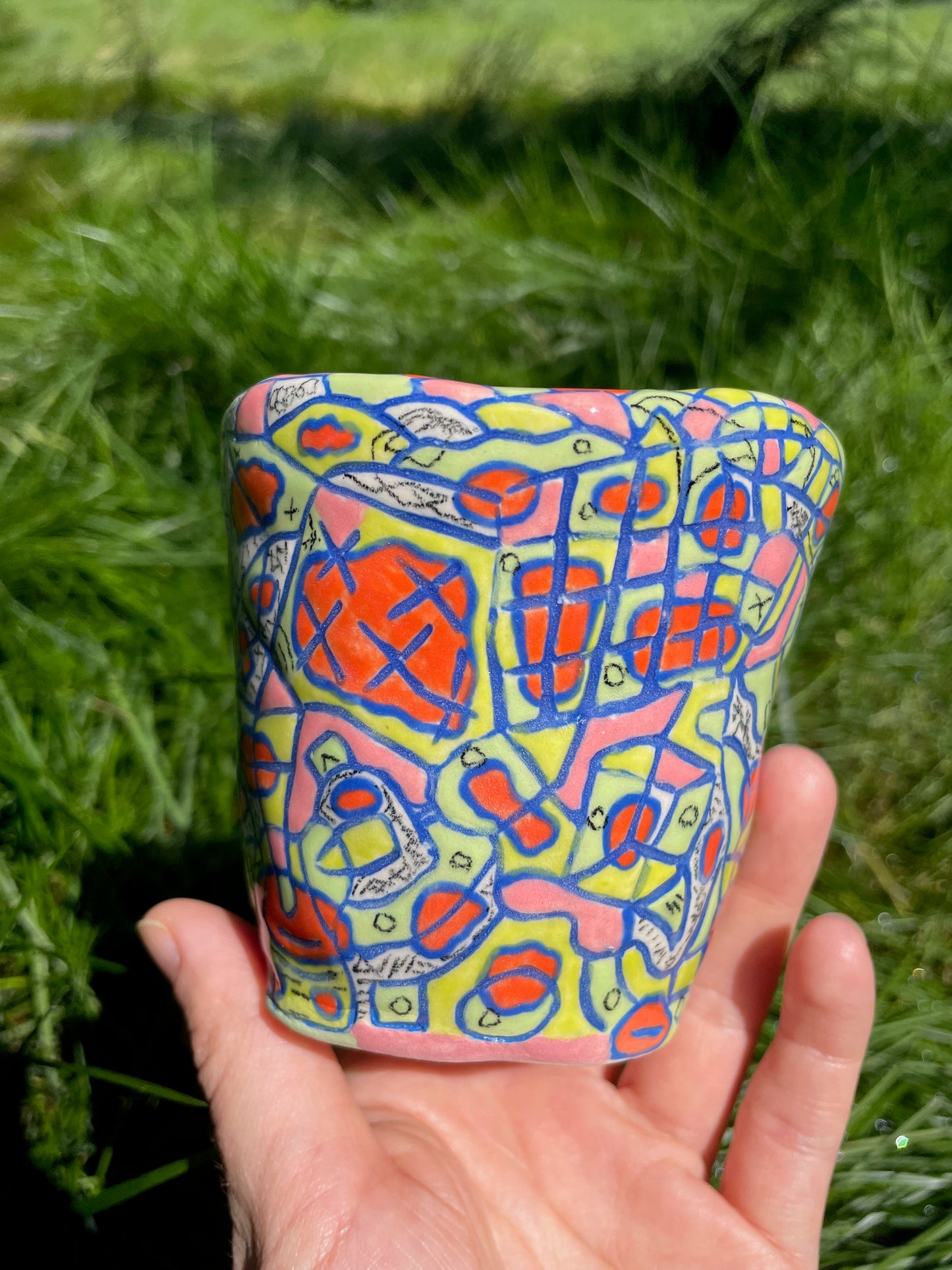 "A River Runs Through It" Cup (mishima #1) / one-of-a-kind