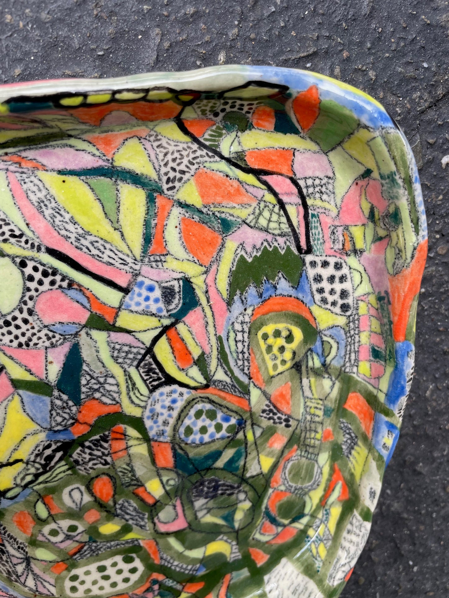 A Transfixingly Pulchritudinous Plate / one-of-a-kind