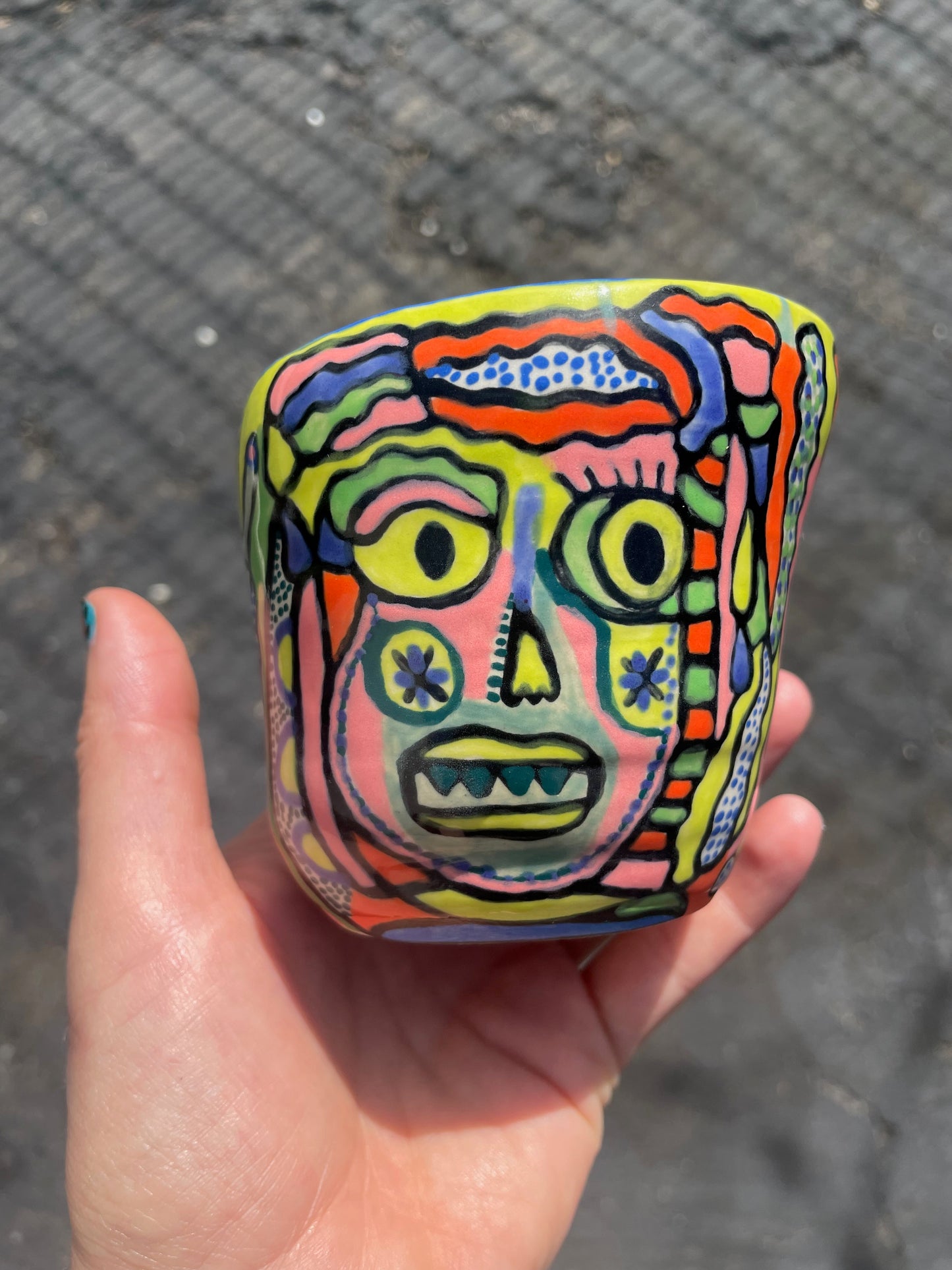 Colorful Creature Cup #1 (3 creatures) / one-of-a-kind
