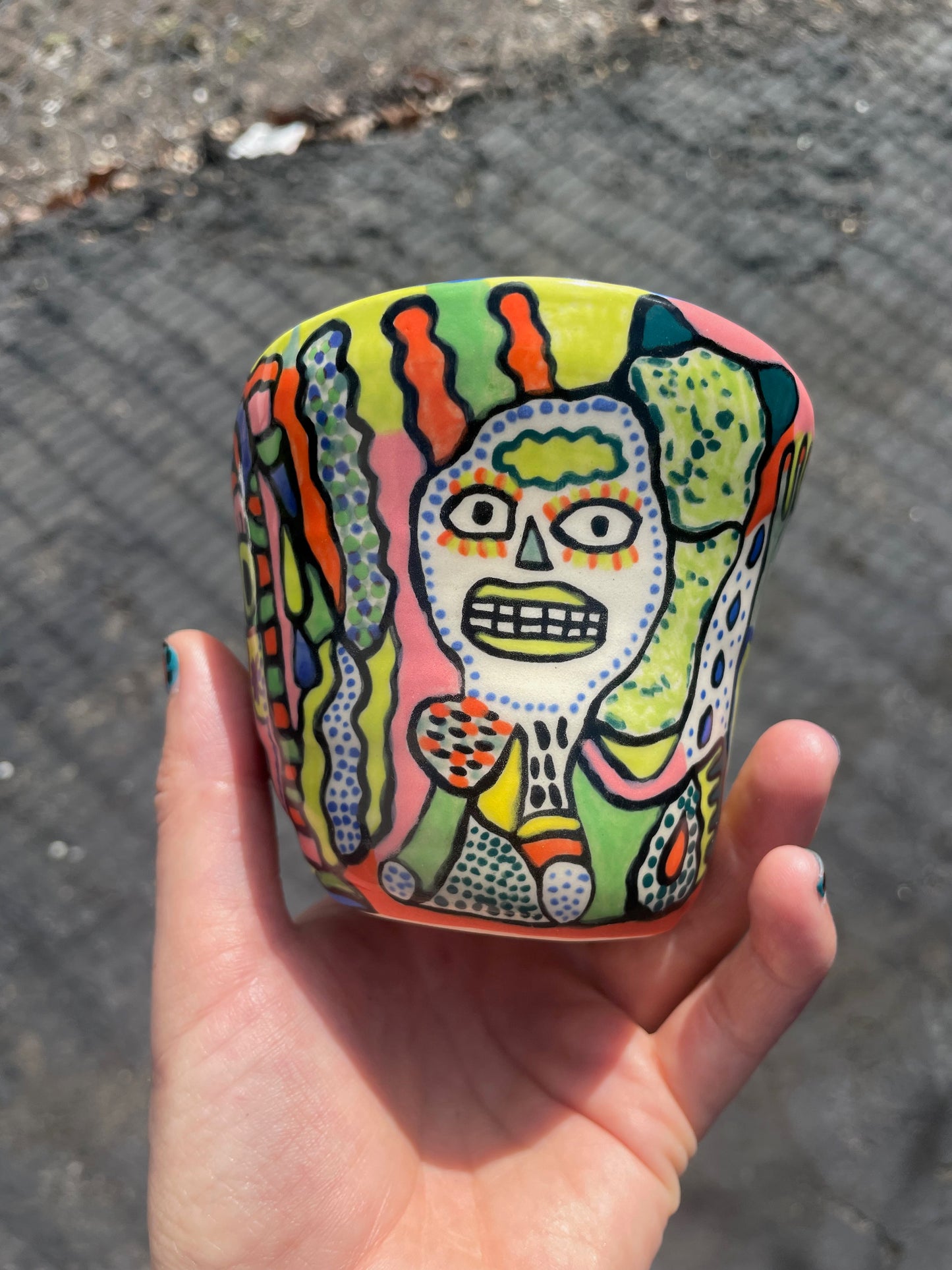 Colorful Creature Cup #1 (3 creatures) / one-of-a-kind