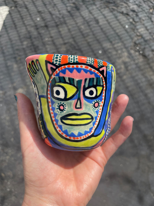 Colorful Creature Cup #1 (3 creatures) / one-of-a-kind