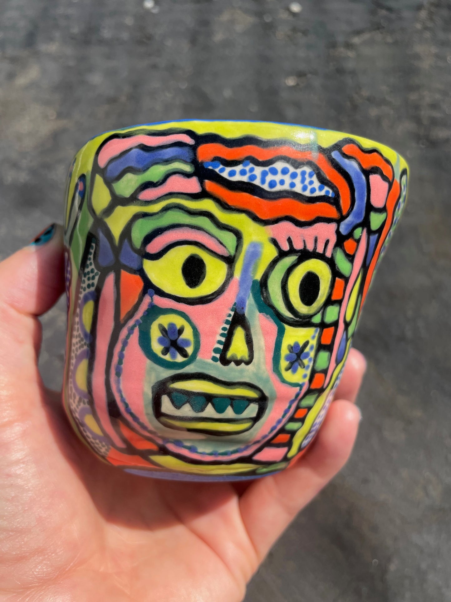 Colorful Creature Cup #1 (3 creatures) / one-of-a-kind