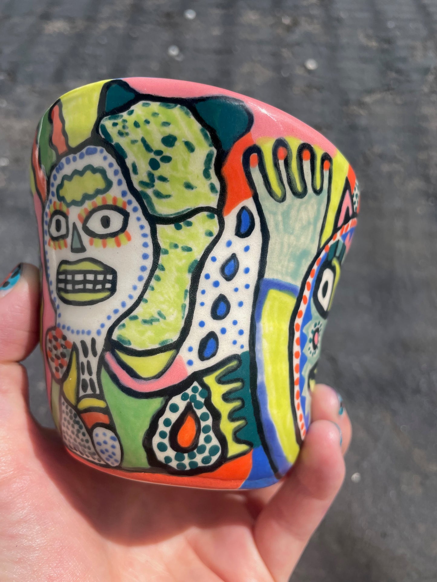 Colorful Creature Cup #1 (3 creatures) / one-of-a-kind